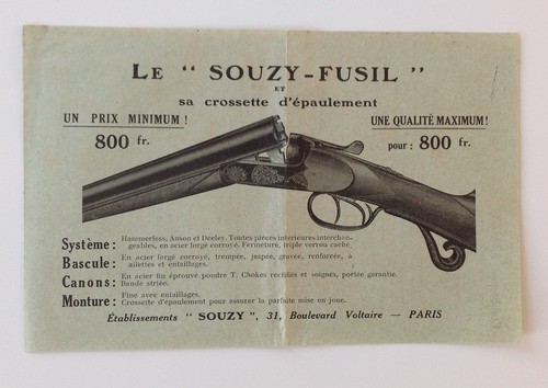 Publicite souzy fusil - publicite,