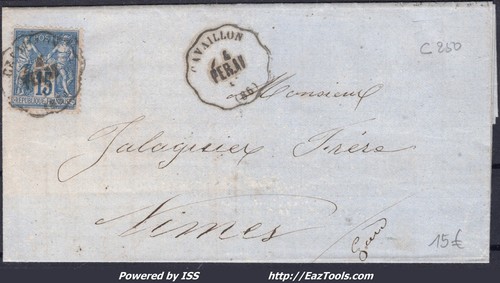 France sur lettre avec - france,