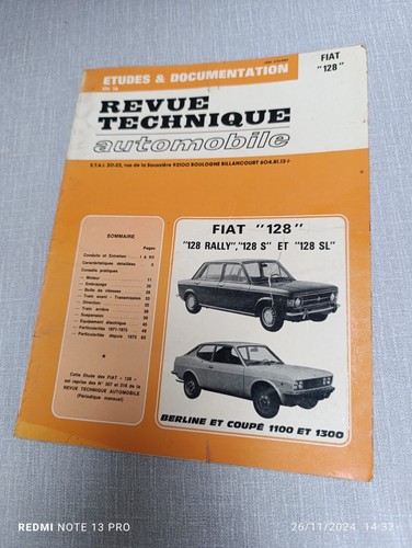Revue technique automobile - technique,