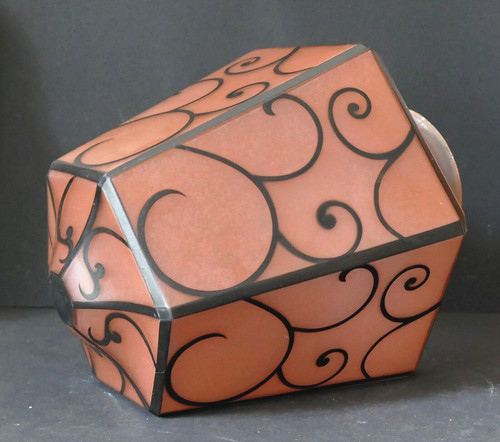 Globe obus facettes verre