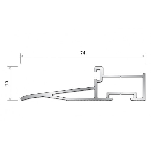 Seuil aluminium oelt pour - en,