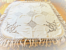  Nappe à thé XIXe en coton