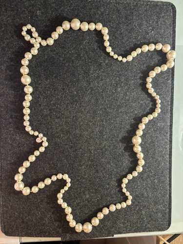 Collier vintage perles - ,
