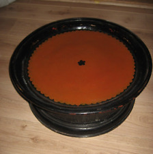 table basse en bambou et rotain laqué BIRMANIE " Dang Lan " milieu XX modèle N°1