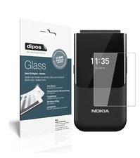 2x Protection pour Nokia 2720 Flip arrière ecrán Verre souple Film Protecteur 9H