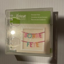 Cricut System Everyday Fonts Cartridge & Book Complete