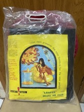 Rare Find! Vintage 70s Inflatable Air Chair Black In Package Reese Stein Co.