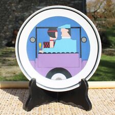 Assiette à dessert vintage 19 cm / porcelaines Lourioux / Philippe Deshoulières