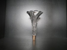 Cornet corne tulipe vase soliflore cristal mouler  Baccarat diamant serpentine