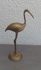 STATUETTE HERON EN LAITON -