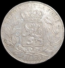 5 Francs Belge En Argent