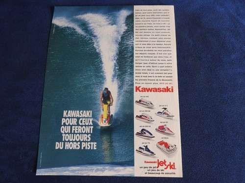 Publicité jet ski - jet, kawasaki