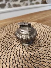 BRIQUET DE TABLE RONSON CROWN / METAL ARGENTE 