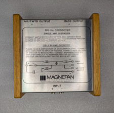 Magnepan MG-IIIa Crossover  Single Amp Operation XO-1 BI-Amp Operation