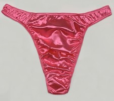 Second Skin Satin Thong Hot Pink M