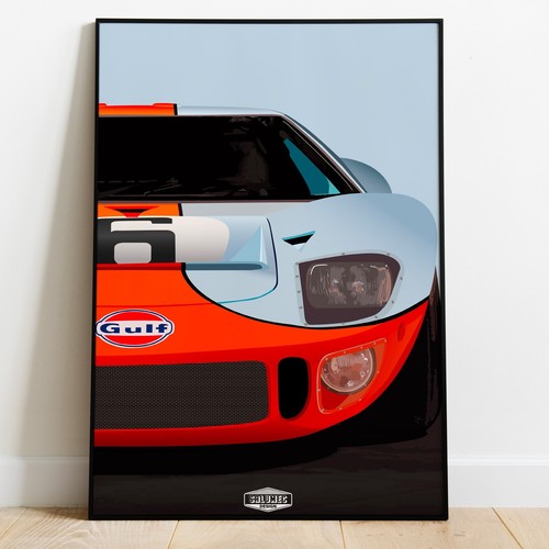 Affiche gulf ford la - gt, 40