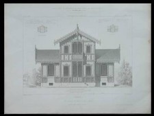 MELUN, CHALET - 1862 - GRAVURE