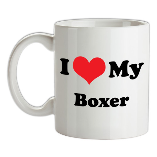 Love mon boxer tasse chien - mon,
