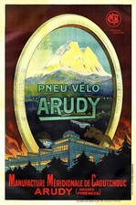 PUB PNEU VéLO ARUDY USINE Ryol-POSTER HQ 40x60cm d'une AFFICHE VINTAGE