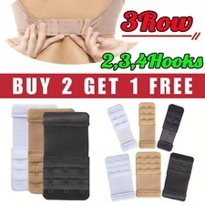 3ROW 2,3,4 Hook Bra Extender Extension Bra Strap Strapless Underwear Maternity