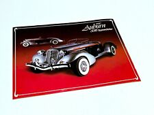 1980 Auburn 886 Speedster Replica Information Sheet Brochure