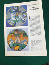 DOCUMENT LES MAJOLIQUES/ FAIENCE /DERUTA MONTELUPO FAENZA GUBBIO