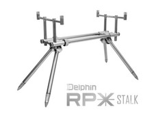 Rod-Pod Delphin Rpx Stalk Traque Carpe Incl. Sac - Robuste Argent Faible