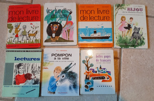 Lot manuels scolaires 1967 - manuels,