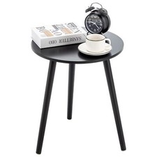 Round side table living room sofa ends Ø42x52cm wooden coffee table M...