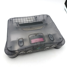 Console Nintendo 64 N64 Clear Black transparente noire - Lire description
