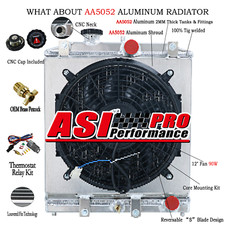 3 Rangées Radiateur Shroud