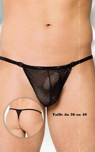 String résille noir