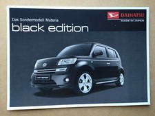 Daihatsu Materia Black Edition Brochure 10/2009