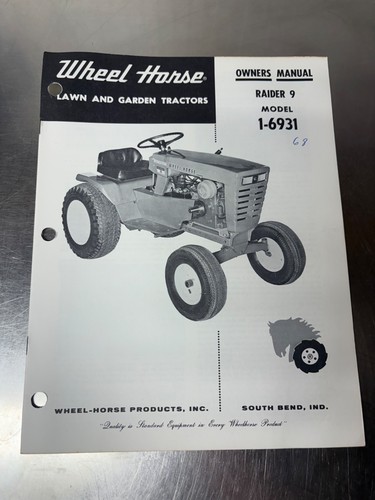 Original wheel horse raider - original,