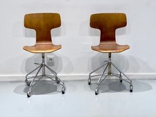 Set of 2 Model 3113 Swivel Chairs by Arne Jacobsen, Fritz Hansen, 1960s