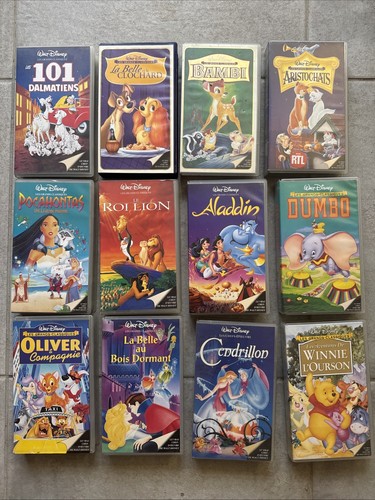 Cassettes vhs walt disney - walt,