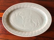 Vintage Chinese Celadon Koi Fish Serving Platter