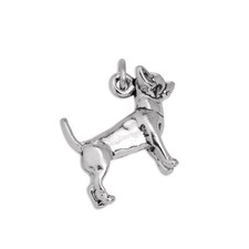 Charm Chien Chihuahua en Argent 925/1000