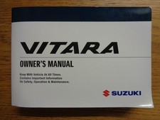 Suzuki Vitara Owners Handbook/Manual 19-24