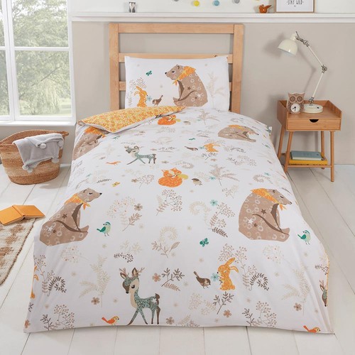 Forêt amis housse couette - housse,