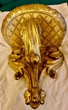 Console d'applique murale bois