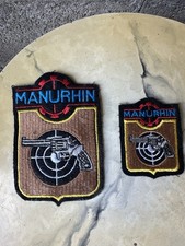 2 antique MANURHIN revolver fabric patch