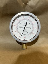 Manometre A Lame Acier Psi Bar 0-80 Pressure Gauge 