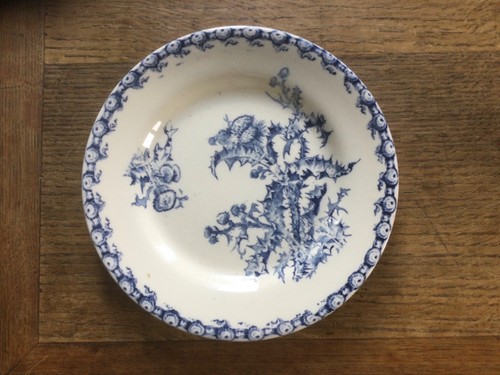 Ancienne assiette plate gien - assiette,