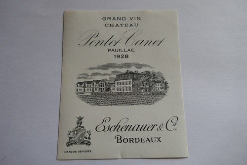 étiquette ancienne vin - , 1928