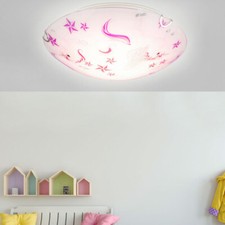 LED Verre Enfants Sommeil Chambre Couvrir Lampe Licorne Étoile Motif Fille Lampe