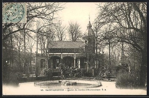 Cpa saint quentin - cpa, chalet