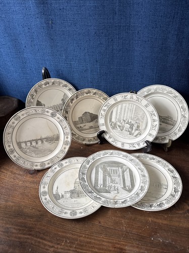 Série assiettes faience - série,