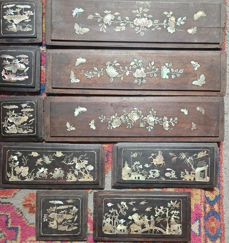 Lot panneaux décoratifs - , bois
