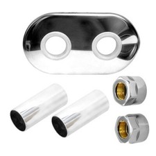 Chrome Métal Collier +2x Cu